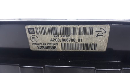 Recambio de cuadro instrumentos para opel ampera 2011-2015 excellence referencia OEM IAM 22860595 22860595 