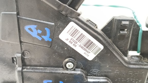 Recambio de cerradura puerta trasera derecha para kia optima (jf) 2015- 1.7 crdi referencia OEM IAM 81420D4020 81420D4020 