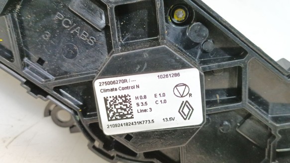 Recambio de mando climatizador para dacia jogger (rk_) 2022- 1.6 hybrid 140 referencia OEM IAM 275006270R 275006270R 