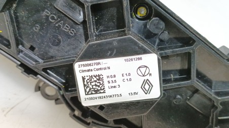 Recambio de mando climatizador para dacia jogger (rk_) 2022- 1.6 hybrid 140 referencia OEM IAM 275006270R 275006270R 