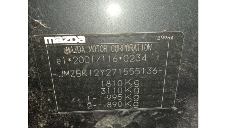 mazda 3 sedán (bk) 1999-2009 del año 2007