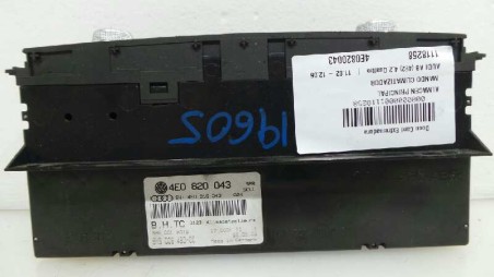 Recambio de mando climatizador para audi a8 (4e2) 2002-2010 4.2 quattro referencia OEM IAM 4E0820043 4E0820043 