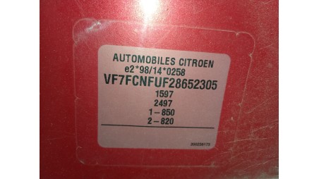 citroën c3 i (fc_, fn_) 2002- del año 2006
