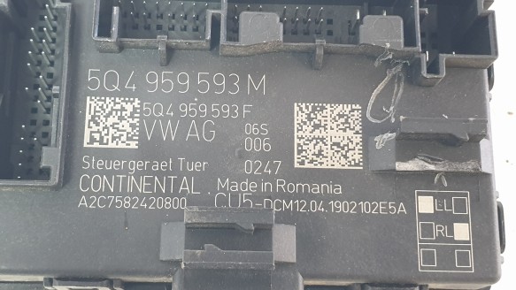 Recambio de modulo confort para seat leon (5f1) 2012-2021 1.5 tsi referencia OEM IAM 5Q4959593M  