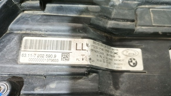 Recambio de faro derecho para bmw 3 (e90) 2004-2012 320 d referencia OEM IAM 63117202590 63117202590 