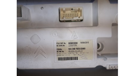 Recambio de cuadro instrumentos para peugeot 308 2013- business line referencia OEM IAM 9809838380 9809838380 