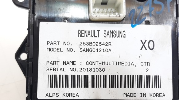 Recambio de mando multifuncion para renault latitude 2010-2014 privilege referencia OEM IAM 253B02542R 253B02542R 