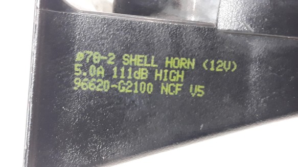 Recambio de claxon para hyundai ioniq (ae) 2016- 1.6 gdi hybrid referencia OEM IAM 96620G2100 96620G2100 