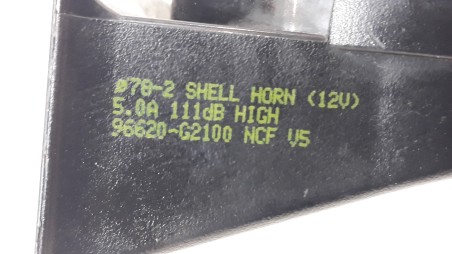 Recambio de claxon para hyundai ioniq (ae) 2016- 1.6 gdi hybrid referencia OEM IAM 96620G2100 96620G2100 