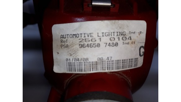 Recambio de faro antiniebla trasero izquierdo para peugeot 407 sw 2004-2011 premium referencia OEM IAM 6350T4 9646507480 9646507