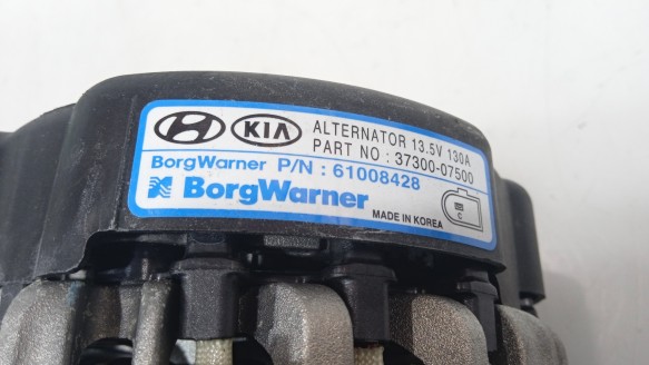 Recambio de alternador para hyundai bayon (bc3) 2021- 1.2 mpi referencia OEM IAM 3730007500 3730007500 