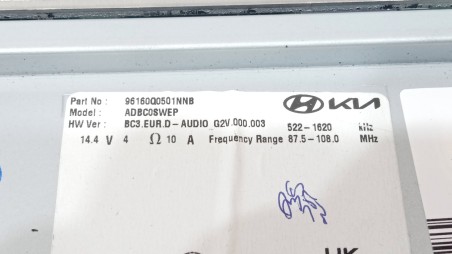 Recambio de pantalla multifuncion para hyundai bayon (bc3) 2021- 1.2 mpi referencia OEM IAM 96160Q0501NNB 96160Q0501NNB 