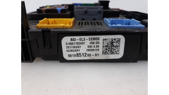 Recambio de caja reles / fusibles para citroën c3 2016- business referencia OEM IAM 9819851280 9819851280 