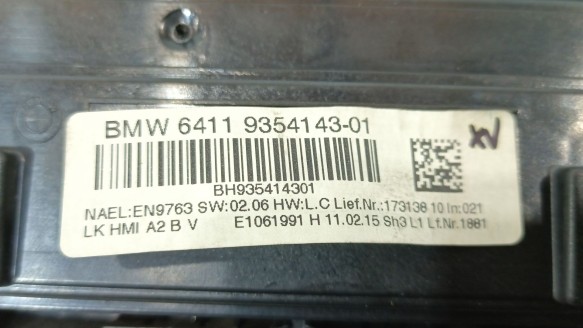 Recambio de mando climatizador para bmw 1 (f20) 2011-2019 116 d referencia OEM IAM 64119354143 64119354143 