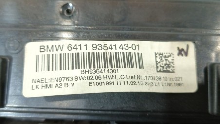 Recambio de mando climatizador para bmw 1 (f20) 2011-2019 116 d referencia OEM IAM 64119354143 64119354143 