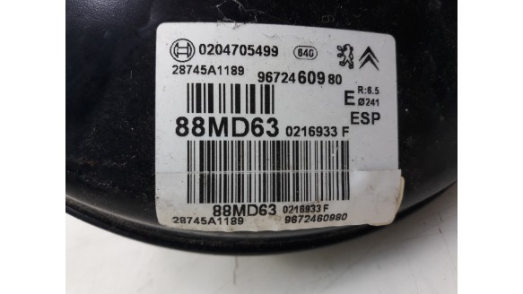 Recambio de servofreno para citroën ds3 2009-2016 1.6 blue-hdi fap referencia OEM IAM 9672460980 9672460980 