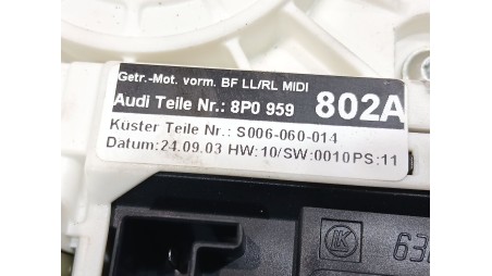 Recambio de elevalunas delantero derecho para audi a3 (8p1) 2003-2013 1.9 tdi referencia OEM IAM 8P3837462C 8P0959802A 
