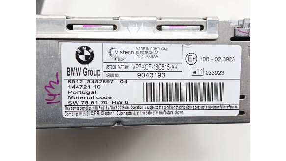 Recambio de sistema audio / radio cd para mini mini clubman (r55) 2006-2015 cooper referencia OEM IAM 65123452697 65123452697 