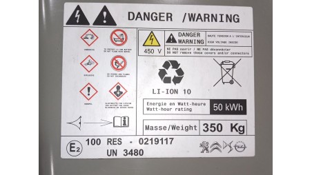 Recambio de bateria para peugeot 208 (p2) 2019- (e-) allure pack referencia OEM IAM 1689779880 1689779880 