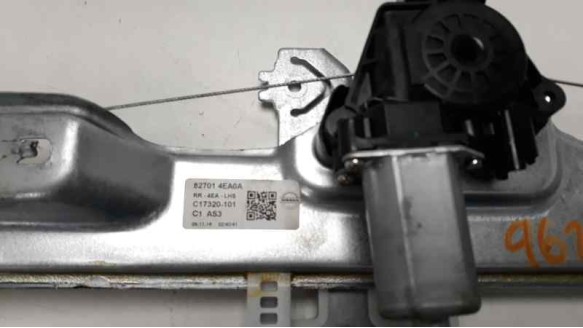Recambio de elevalunas trasero izquierdo para nissan qashqai (j11) 2013- 1.5 turbodiesel cat referencia OEM IAM 827014EA0A  