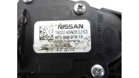 Recambio de potenciometro pedal para renault kadjar 2015- zen referencia OEM IAM 180024BA0B 6PV00997815 