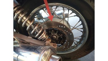 Recambio de disco de freno trasero para guzzi nevada 2005-2007 nevada 750 referencia OEM IAM GU31613381  