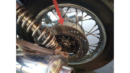 Recambio de disco de freno trasero para guzzi nevada 2005-2007 nevada 750 referencia OEM IAM GU31613381  