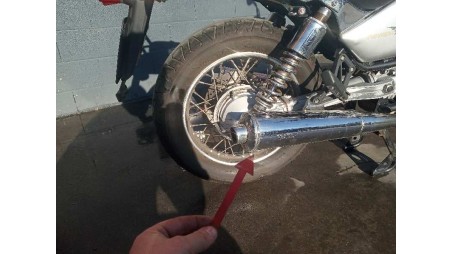 Recambio de tubo escape trasero para guzzi nevada 2005-2007 nevada 750 referencia OEM IAM GU31122960  