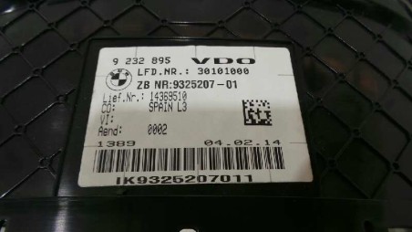 Recambio de cuadro instrumentos para bmw serie 3 touring (f31) 2012-2016 318d xdrive referencia OEM IAM 9232895 9232895 