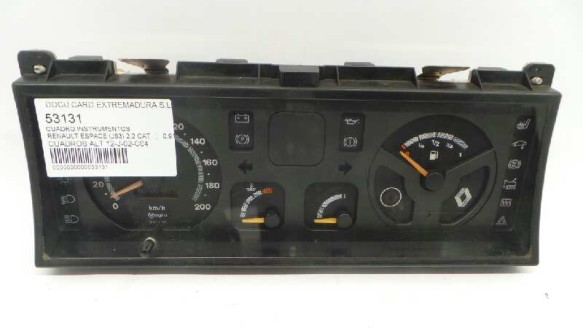Recambio de cuadro instrumentos para renault espace (j63) 1991-1997 2.2 cat referencia OEM IAM  53131 SIN REF