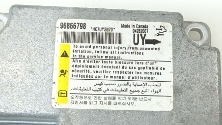 Recambio de centralita airbag para chevrolet captiva (c100, c140) 2006- 2.0 d 4wd referencia OEM IAM 96866798 96866798 