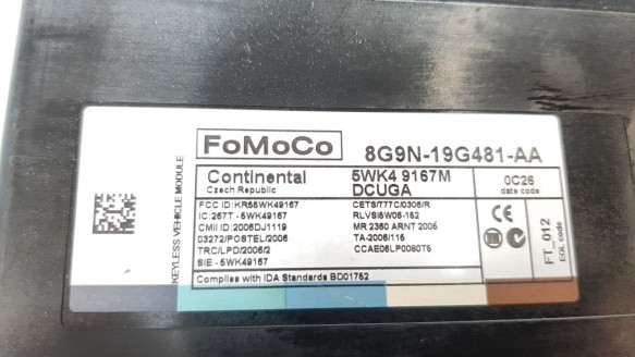 Recambio de modulo electronico para jaguar xf 2007-2015 3.0 v6 24v cat referencia OEM IAM 8G9N19G481AA  