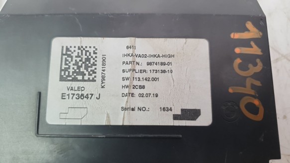 Recambio de modulo electronico para mini f56 2013- 1.5 12v referencia OEM IAM 9874189  