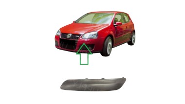 Recambio de moldura paragolpe delantera izquierda para volkswagen golf v (1k1) 2003-2010 2.0 gti referencia OEM IAM 1K0807717BGR
