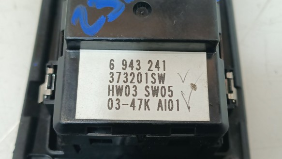 Recambio de mando elevalunas delantero izquierdo para bmw 5 (e60) 2001-2010 525 d referencia OEM IAM 61316943241 6943241 