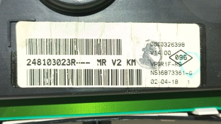 Recambio de cuadro instrumentos para dacia logan ii 2012- 1.5 dci referencia OEM IAM 248103023R 248103023R 