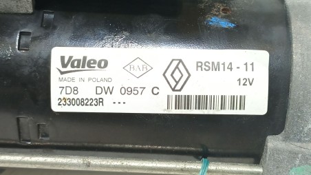 Recambio de motor arranque para dacia logan ii 2012- 1.5 dci referencia OEM IAM 233008223R 233008223R 