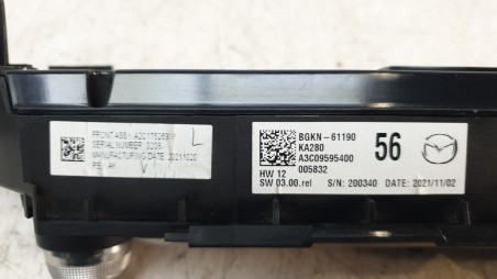 Recambio de mando climatizador para mazda 3 berlina (bp) 2019- evolution referencia OEM IAM BGKN61190  