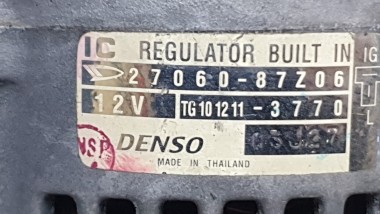 Recambio de alternador para piaggio porter caja/chasis 1992- 1.3 16v referencia OEM IAM 2706087Z06  ALF810104 2