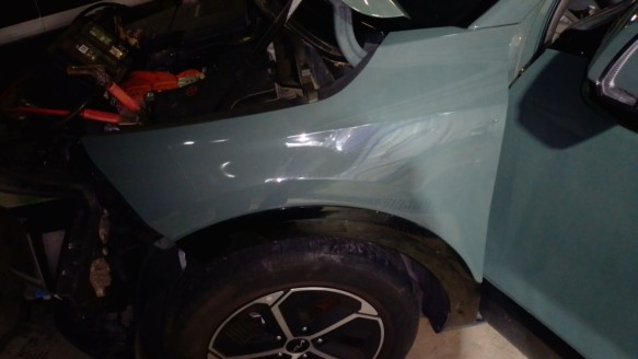 Recambio de aleta delantera izquierda para kia niro ii (sg2) 2022- 1.6 gdi hybrid referencia OEM IAM 66311AT000  