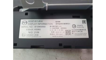 Recambio de sistema navegacion gps para mazda 3 berlina (bp) 2019- evolution referencia OEM IAM BDGF611J0A  