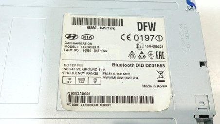 Recambio de pantalla multifuncion para kia optima (jf) 2015- 1.7 crdi referencia OEM IAM 96560D4571WK 96560D4571WK 