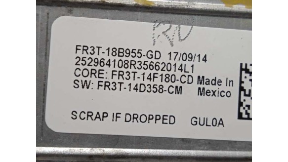 Recambio de pantalla multifuncion para ford mustang 2014- basis referencia OEM IAM FR3T18B955GD  