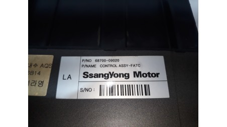 Recambio de mando climatizador para ssangyong kyron 2005-2011 200 xdi limited referencia OEM IAM 6870009020 6870009020 