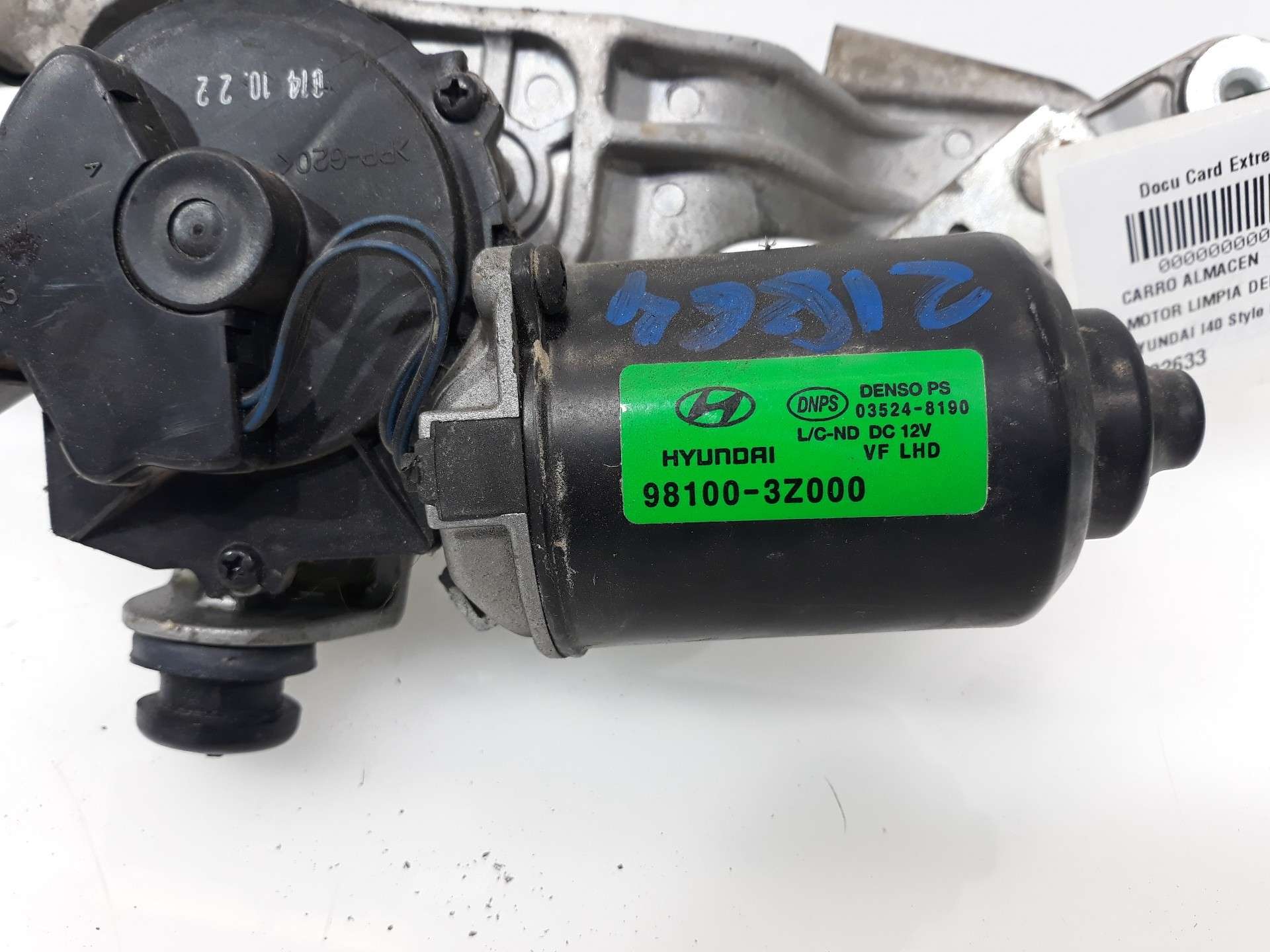 MOTOR LIMPIA DELANTERO HYUNDAI I40 2012- (981003Z000 1492633)