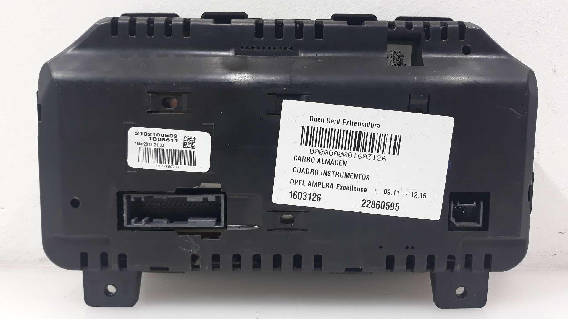 CUADRO INSTRUMENTOS OPEL AMPERA 2011-2015 (22860595 1603126)