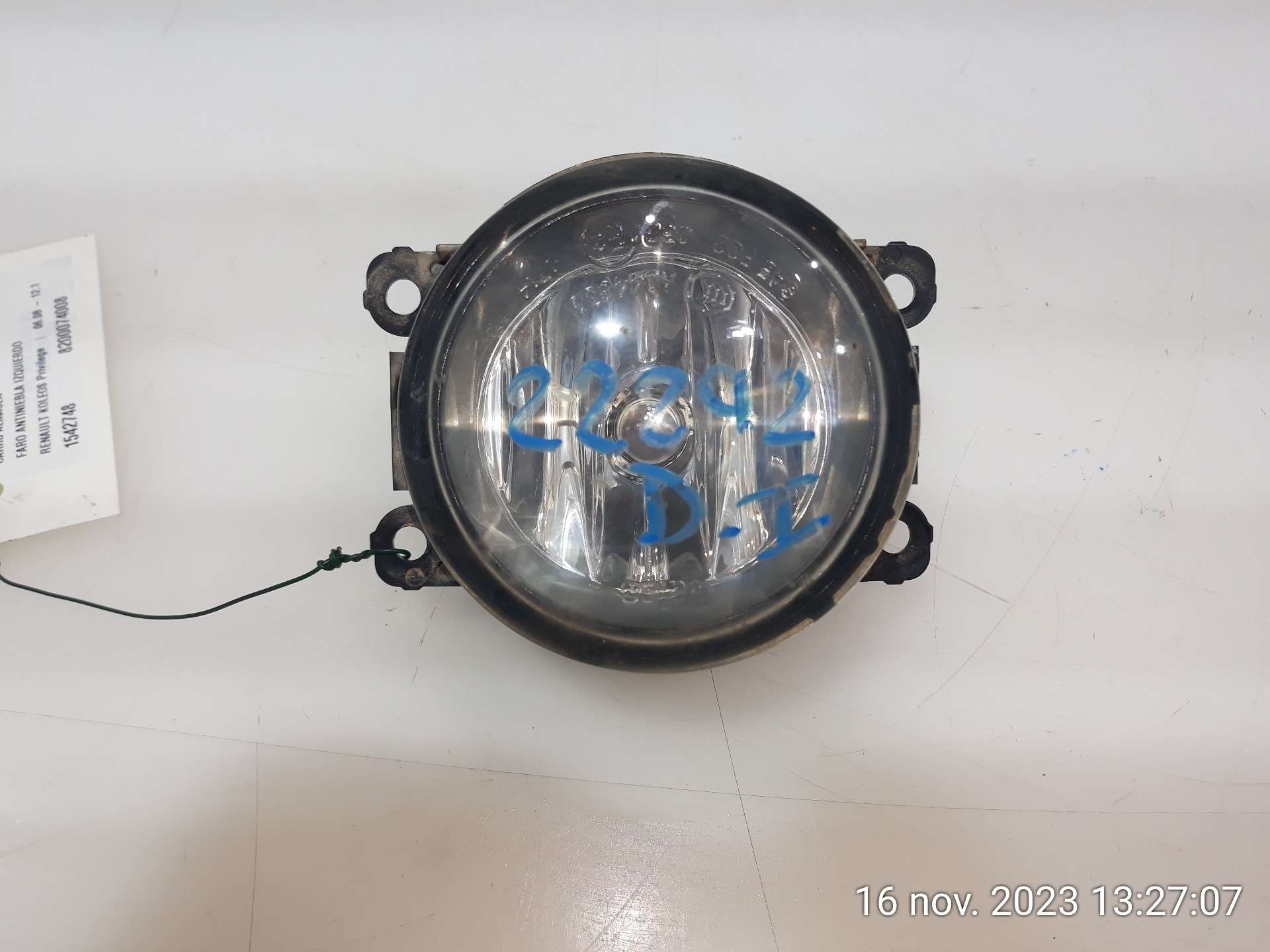 FARO ANTINIEBLA IZQUIERDO RENAULT KOLEOS 2008-2015 (8200074008 1542748)
