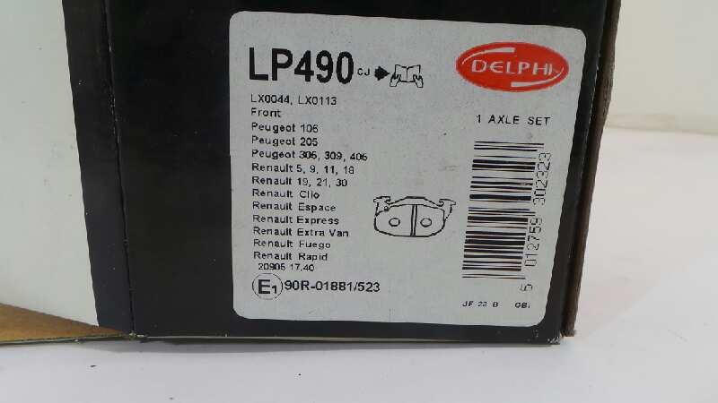 PASTILLAS DE FRENO PEUGEOT 205 BERLINA 1983-1998 (LP490 813922)