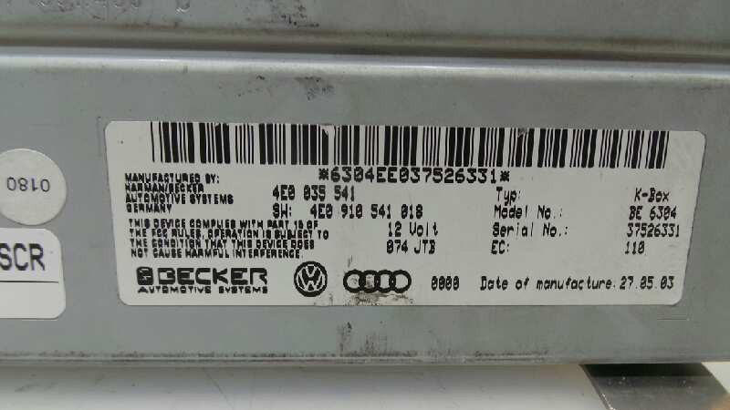 MODULO ELECTRONICO AUDI A8 (4E2) 2002-2010 (4E0035541 1125679)