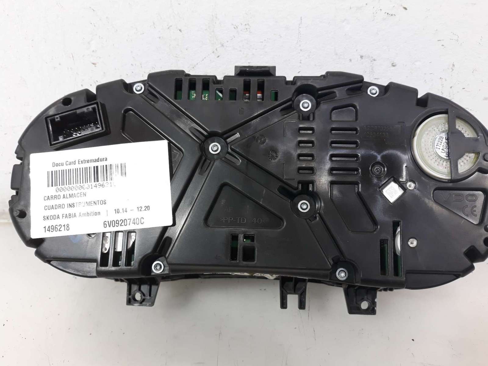 CUADRO INSTRUMENTOS SKODA FABIA 2014- (6V0920740C 1496218)